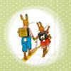 20 Napkins Easter Bunny School Children Table Decoration Paper Napkins with Motif Also for Decoupage and Decoupage 33 x 33 cm view 1