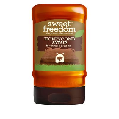 Sweet Freedom Honeycomb Syrup - 350 g | Natural Great Taste With Sweetness Derived from Fruit | Ideal for Coffee, Baking & Dessert | No Preservatives or Allergens | Vegan | Only 13 Cal Per Teaspoon