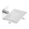 PRETYZOOM 304 Stainless Steel Wall-mounted Soap Dish Holder Drainage No Drilling Bathroom Soap Storage Rack for Home and Travel view 3