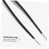 DOITOOL 18pcs Stainless Steel Eyelash Tweezers for False Eyelashes Professional Makeup Tool Curved Tip Eyebrow Tweezers view 4