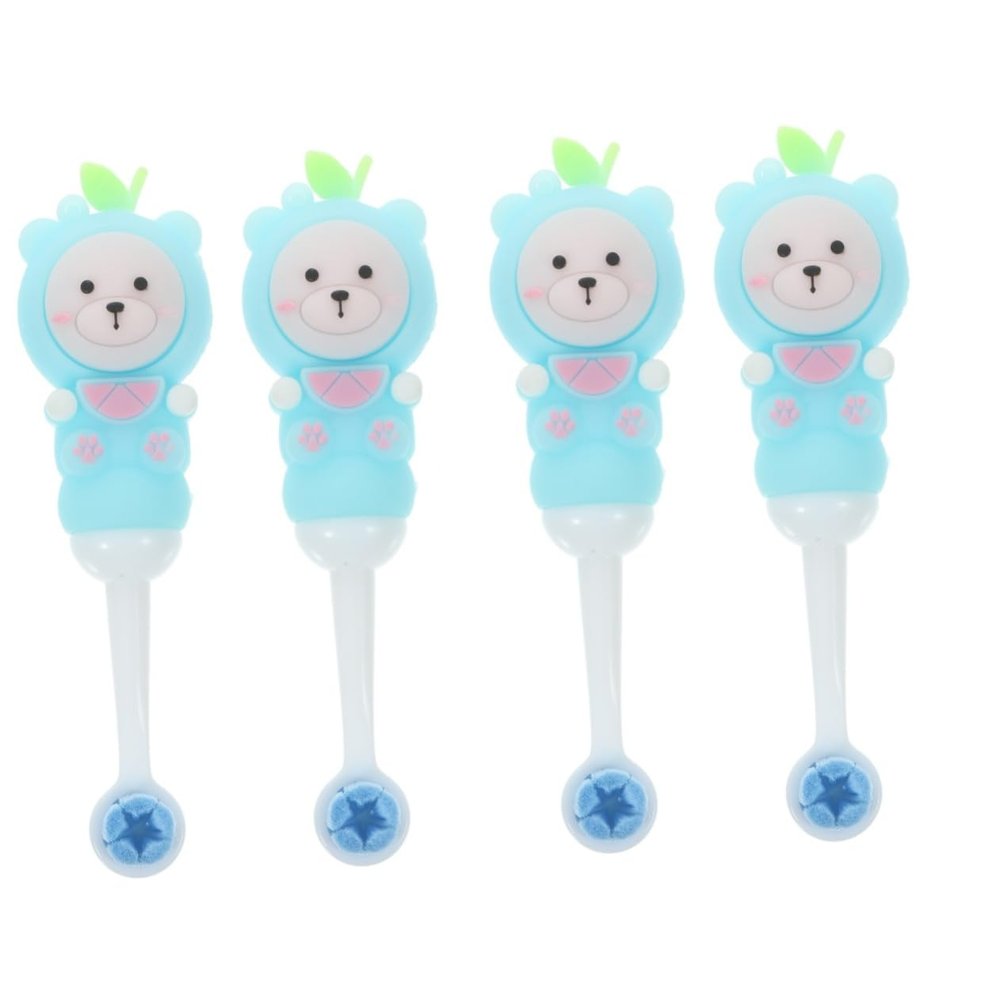 PartyKindom 4pcs Extra Soft Boys and Girls Toothbrushes Manual Boy Girl Toothbrush Cute Design for Oral Care for Toddlers Years
