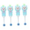PartyKindom 4pcs Extra Soft Boys and Girls Toothbrushes Manual Boy Girl Toothbrush Cute Design for Oral Care for Toddlers Years view 1