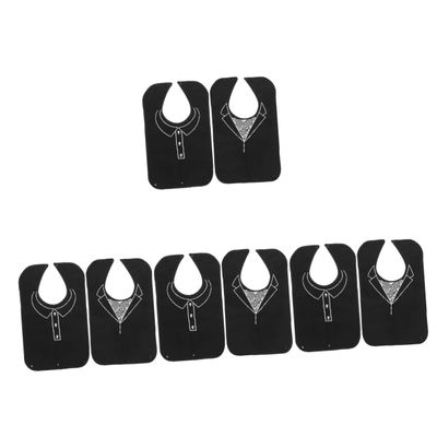 CLISPEED 8pcs Adult Bibs for Elderly Reusable Dinner Bib for Women Household Clothing Protector for Adults Clothes Protectors for Seniors
