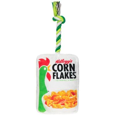 Kellogg Squeaky Rope Toy - Corn Flakes