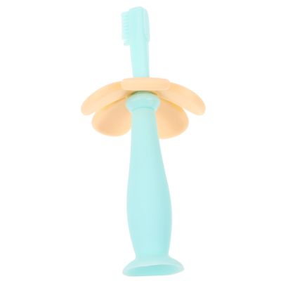 GLEAVI 3pcs Silicone Training Toothbrush Protective Baffle for Boy Girl Boys and Girls Soft Bristles for Oral Care for Girl's First Brushing