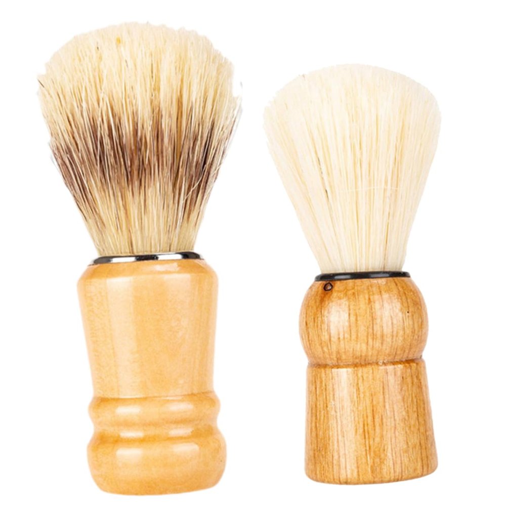 Angoily 8pcs Wood Handle Shaving Brush Shave Brush for Men for Shaving Routine