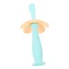 GLEAVI 2pcs Manual Toothbrush for Toddlers Silicone Brush Baffle Safe Chewing Toothbrush for Boys and Girls Oral Hygiene view 1