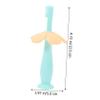 GLEAVI 2pcs Manual Toothbrush for Toddlers Silicone Brush Baffle Safe Chewing Toothbrush for Boys and Girls Oral Hygiene view 2