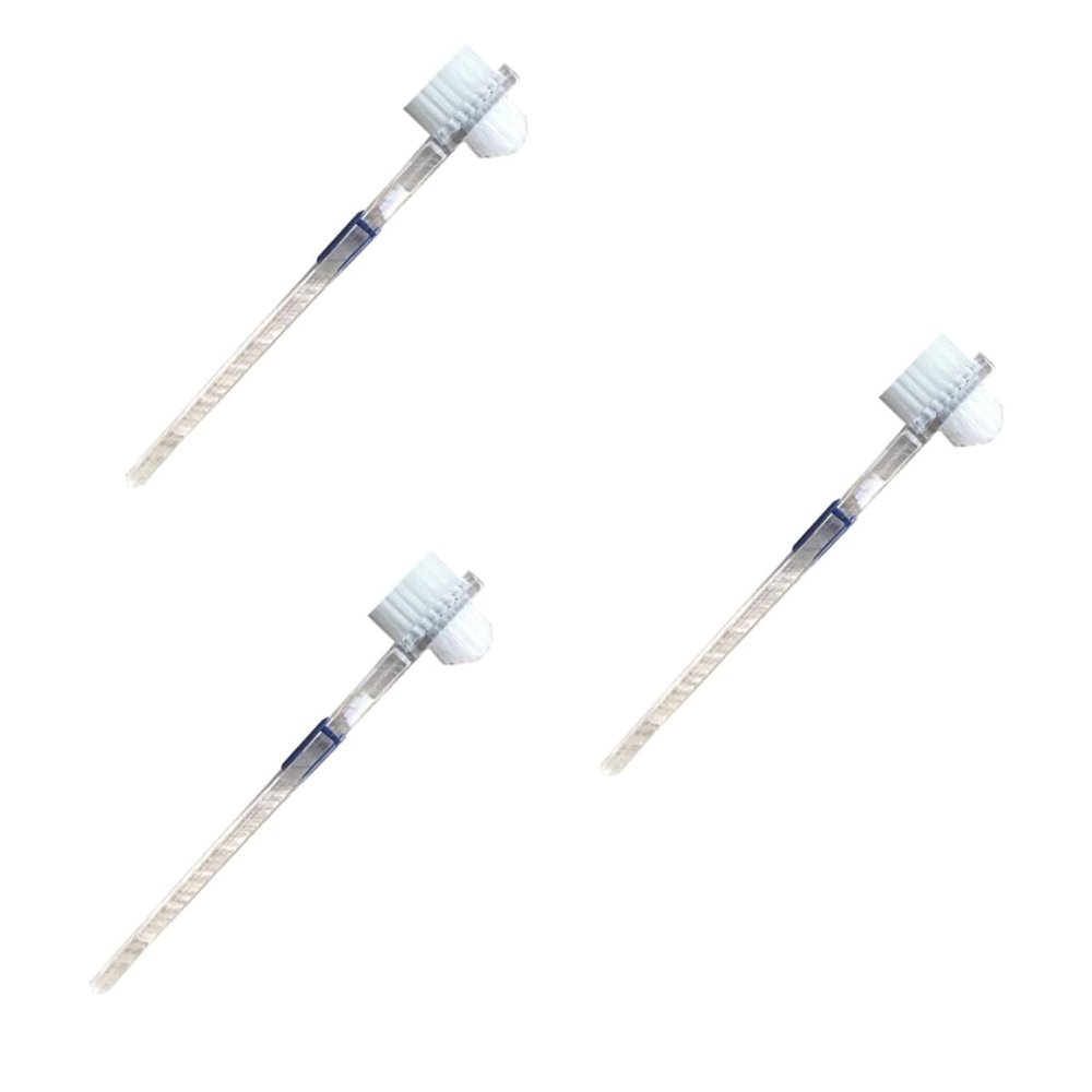 GLEAVI 3pcs Brush False Teeth Cleaning Brush Cleaning Tool Double-Sided Toothbrush