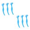 GLEAVI 6pcs Denture Brush Double Sided for False Teeth Cleaning Denture Slip Handle for Home Use view 1