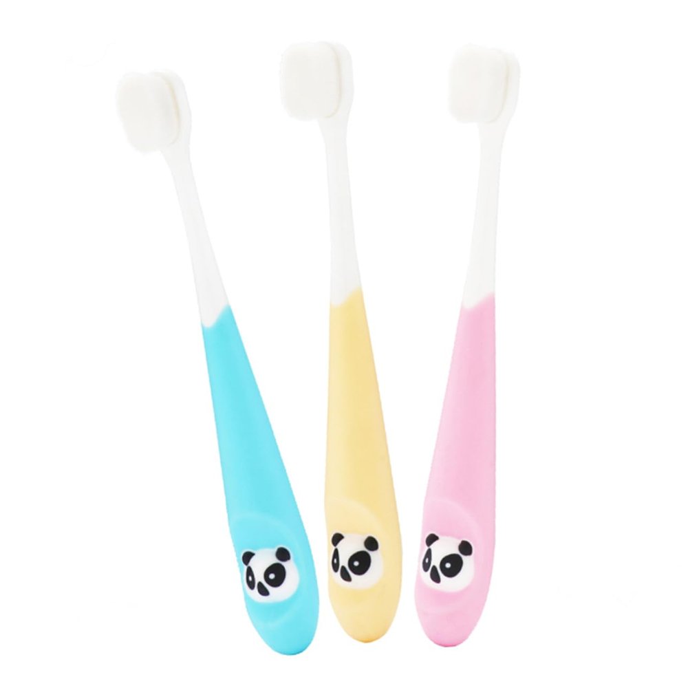 GLEAVI 3pcs Mini Brush Boy Girl Toothbrush Years Old Boys and Girls First Toothbrush Soft Bristles
