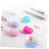 GLEAVI 20pcs Silicone Toothbrush Head Cover Protector Toothbrush Cover for Travel Keeps Clean and Hygienic During Outdoor Trips Easy to Use Cap Random Color view 3