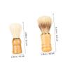 Angoily 10pcs Shaving Brush for Men Wood Handle for Shave and Beard Grooming Great Father's Day view 2