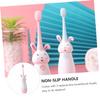 GLEAVI 3 Sets Cartoon Sonic Vibrates Boy Girl's Electric Toothbrush for Boys and Girls Sonic Vibrates Use view 4