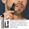 Elmyse Beard Filling Pen, Waterproof Beard Filling Pen Kit, Beard Pencil Filler For Men, Beard Pen For Men, Elmyse Beard Pen Shape & Define Your Beard, Long Lasting, Natural (Natural Black) view 2