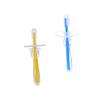 GLEAVI 2pcs Shaped Toothbrush for Silicone Training Brush Safety Guard Bristle Cleaner view 1