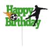 yafuidil Soccer Themed Happy Birthday Cake Topper for Birthday Wedding Party Cake Decorations, 1 Pack view 1