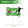 yafuidil Soccer Themed Happy Birthday Cake Topper for Birthday Wedding Party Cake Decorations, 1 Pack view 2