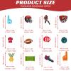 yafuidil 12 Pieces Rugby Themed Happy Birthday Cake Toppers for Birthday Wedding Party Cake Decorations view 2