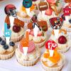 yafuidil 12 Pieces Rugby Themed Happy Birthday Cake Toppers for Birthday Wedding Party Cake Decorations view 4