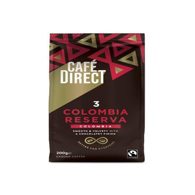 Cafdirect Cauca Valley Colombia Fairtrade Ground Arabica Coffee 200g