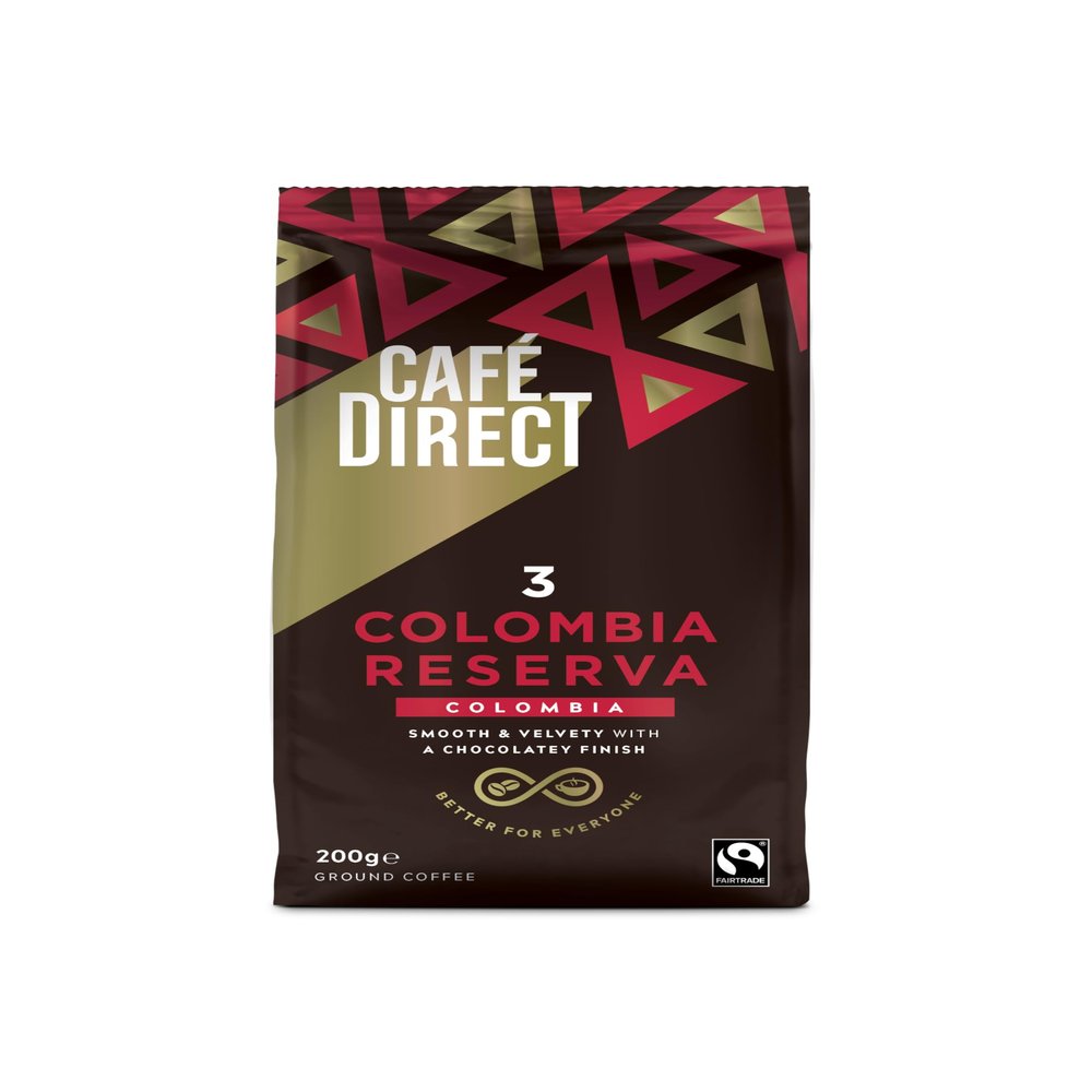 Cafdirect Cauca Valley Colombia Fairtrade Ground Arabica Coffee 200g