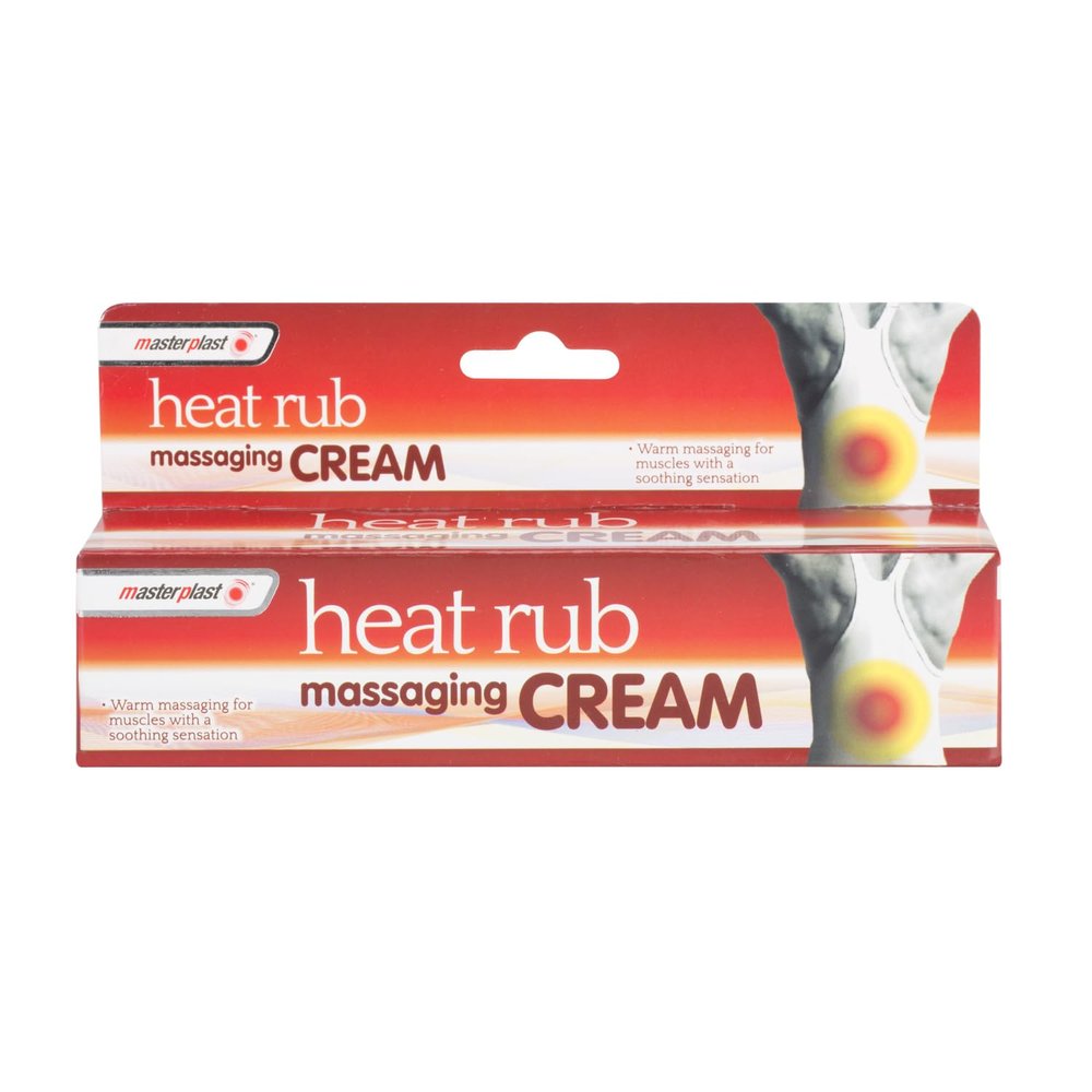 1x70g MasterPlast Heat Massaging Cream - Deep Rub, Fast Relief for Muscle Discomfort, Soothing Warm Massage Cream Tube