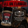 Angus & Oink | BBQ Pit Boys SPG Rub | Classic Salt Pepper Garlic All-Purpose BBQ Seasoning | Perfect for Meat, Fish, Veg & More | Vegan Friendly & Gluten-Free | 220g view 2