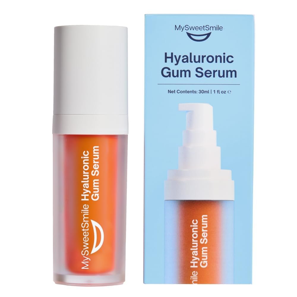 MySweetSmile Hyaluronic Gum Serum  Soothes Bleeding & Inflamed Gums  Hydrates & Strengthens For Long-Term Gum Health  Dentist-Approved  IndyBest Award-Winning Brand  Fresh Mint Flavour