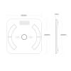 Haofy High AccuracyBody Fat Scale, LCD Display Night Vision Backlight, Tempered Glass view 2