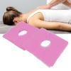 100Pcs Breathable Face Rest Covers with Hole Design, Disposable Headrest Cover for Massage Beds Beauty Salons (Pink) view 2