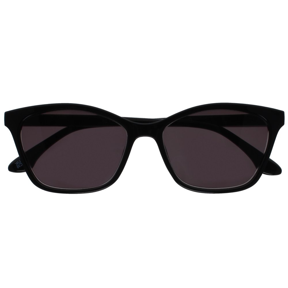 OPULIZE KAT Reading Sunglasses - Cat-Eye Frame - Black - Men & Women - Spring Hinges - S59-1 - +3.50