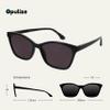OPULIZE KAT Reading Sunglasses - Cat-Eye Frame - Black - Men & Women - Spring Hinges - S59-1 - +3.50 view 2
