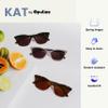OPULIZE KAT Reading Sunglasses - Cat-Eye Frame - Black - Men & Women - Spring Hinges - S59-1 - +3.50 view 4