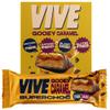 Vive Superchoc Low Sugar High Fibre Gooey Caramel Chocolate Bar - Protein Packed - Vegan Healthy Snack view 1
