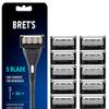 Brets Razor Blades  5 Anti- Friction Blades with Handle Rollatek Tech  Precision Trimmer  Steel Made Razors  Comfort Lubrication & Eco-Friendly  Designed for your Face view 1