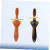Gatuida 2pcs Boys and Girls Toothbrush Teether Soft Bristles Brush for Toddlers Light Dark view 2