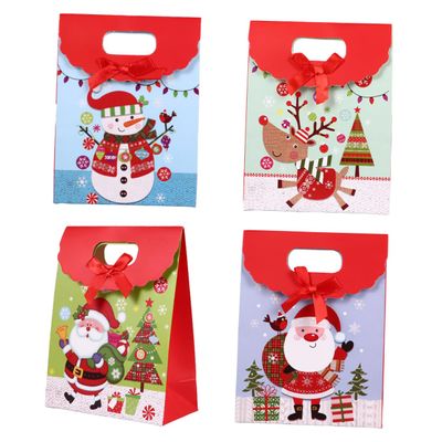Gatuida 20pcs Christmas Bag Paper Pouch for Candy Cookie Small Bags for Xmas Packing Random Style