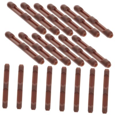 jojofuny 10 Pairs Silicone Glasses Ear Pads Anti-slip Eyeglass Temple Sleeves Soft Brown Ear Cushions for Sports and Everyday Use