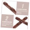 jojofuny 10 Pairs Silicone Glasses Ear Pads Anti-slip Eyeglass Temple Sleeves Soft Brown Ear Cushions for Sports and Everyday Use view 2