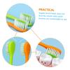 Angoily 4pcs Cartoon Carrot Soft Bristle Boy Girl Toothbrush Manual Boys and Girls Toothbrushes for Household Use view 4