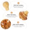 Mobestech Wooden Scalp Massage Comb with Wide Tooth Acupoint Massage Tool, Mushroom Head Massager for Meridian Relaxation and Stress Relief, Natural Sandalwood Handle for Home and Travel view 4