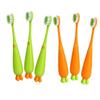 Angoily 6pcs Carrot Toothbrush for Boys and Girls Soft Bristle Boy Girl Toothbrush Teeth Brush view 1