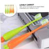 Angoily 6pcs Carrot Toothbrush for Boys and Girls Soft Bristle Boy Girl Toothbrush Teeth Brush view 2