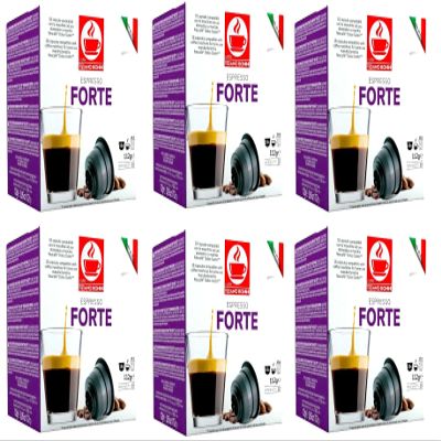 Bonini Dolce Gusto Compatible Espresso Forte Coffee Pods (Pack of 6, Total 96 pods)