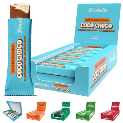 Barebells Protein Bars - 12 Count, 16g High Protein Treats  Sugar Free Chocolate Nutrition Bar, Low Carb  On The Go Breakfast or Post-Workout Snack (Coco Choco)