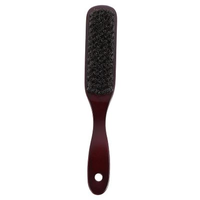 Beavorty Bristle Beard Brush Personal Care Accessory for Men Ergonomic Design Professional Salon Style Wooden Handle Facial Cleaning and Shaving Grooming Tool