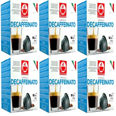 Bonini Dolce Gusto Compatible Decaf Coffee Pods (Pack of 6, Total 96 pods)