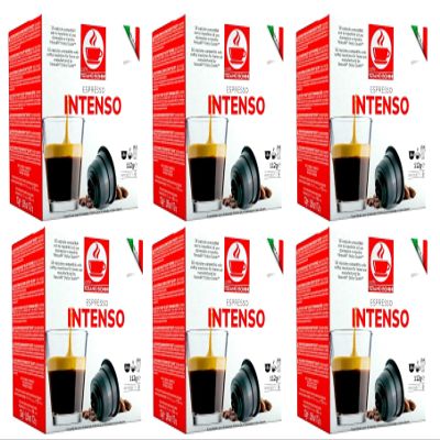 Bonini Dolce Gusto Compatible Espresso Intenso Coffee Pods (Pack of 6, Total 96 pods)