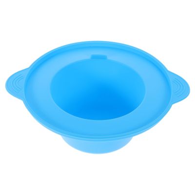 FRCOLOR 400ml Silicone Wax Warmer Liner Reusable Wax Melt Bowl Replacement for Hair Removal Pot Blue for Women's Sessions